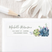 水彩デザートサボテン結婚ツ ラベル (インサイチュ)