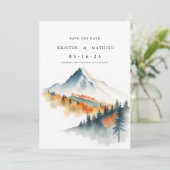 水彩デジタルマウンテン セーブザデート (スタンド正面)