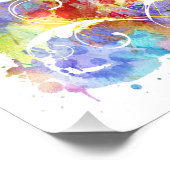 水彩デジタ絵画ル |ハート切り出し フォトプリント            (角)