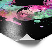 水彩デジタ絵画ル |ハート切り出し フォトプリント            (角)