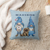 水彩デニム格言 クッション (ブランケット)