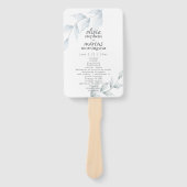 水彩デュスティーブルー デュスティーセイジ フローラル ハンドファン (正面)