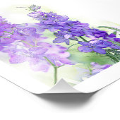 水彩デルフィニウム フォトプリント            (角)