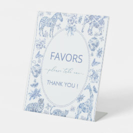 水彩トイルサファリエレガントチノワスリーのジャングル 台座サイン