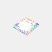 水彩トゥーカンとトロピカル離れ ポストイット (アングル)