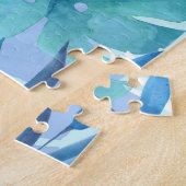 水彩トゥーカン:熱帯シームレス ジグソーパズル (側面)