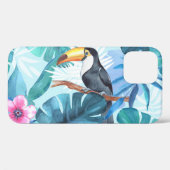 水彩トゥーカン：熱帯シームレス Case-Mate iPhoneケース (裏面 (横))