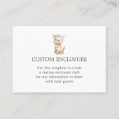 水彩トナカイカスタムー囲いカード 名刺 (正面)