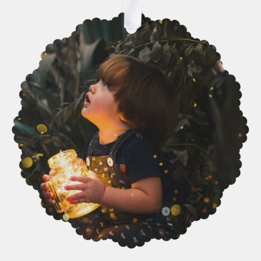 水彩トナカイ赤クリスマスオーナメントカード オーナメントカード (裏面)