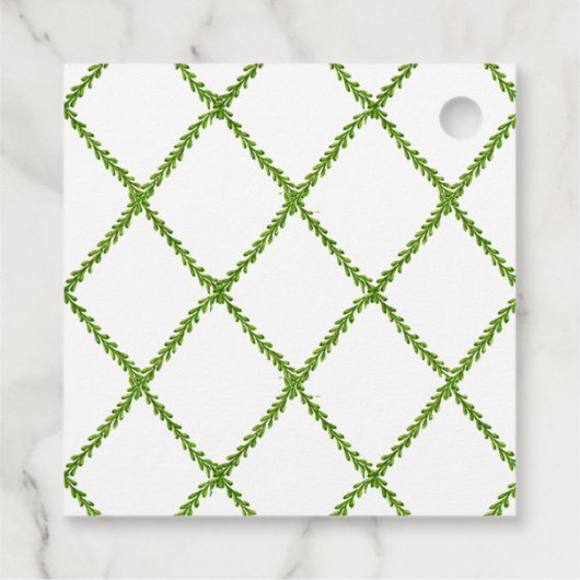 水彩トピアリハッピーバースデーギフトラベル フェイバータグ (裏面)