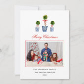 水彩トピアリーズホリデー写真  シーズンカード (正面)