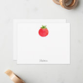 水彩トマトノートカード ノートカード (正面/裏面インサイチュ)