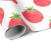 水彩トマトパターン ラッピングペーパー (ロールコーナー)
