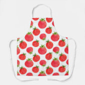 水彩トマト柄エプロン エプロン (正面)