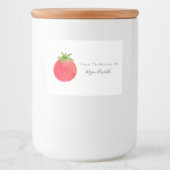 水彩トマト食品ラベル フードラベル (正面)