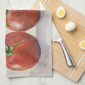 水彩トマト キッチンタオル (四つ折り)