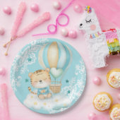 水彩トラと風船の誕生日ペーパープレート ペーパープレート (パーティー)