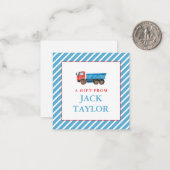 水彩トラックボーイズ パーソナライズ ギフト同封カード ノートカード (正面/裏面インサイチュ)