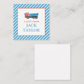 水彩トラックボーイズ パーソナライズ ギフト同封カード ノートカード (正面/裏面)