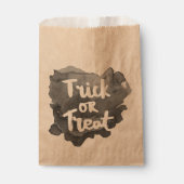 水彩トリックまたはトリートの好意バッグ フェイバーバッグ (正面)