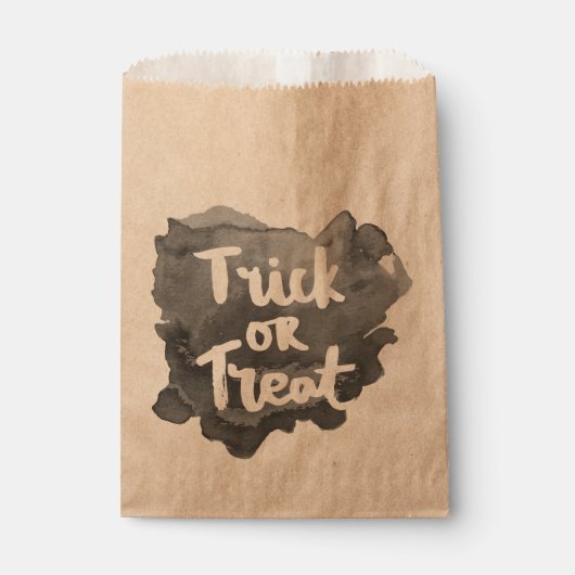 水彩トリックまたはトリートの好意バッグ フェイバーバッグ (正面)