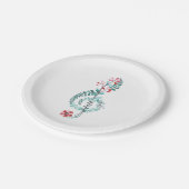 水彩トレブルクレフ、 音符記号ミュージカル紙パーティープレート ペーパープレート (アングル)