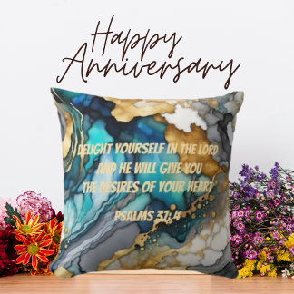 水彩トレンドクリスチャン聖書聖句 クッション