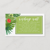 水彩トロピカルウィッシングウェルV1グリーンID577 エンクロージャーカード (正面)