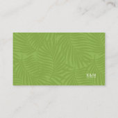 水彩トロピカルウィッシングウェルV2グリーンID577 エンクロージャーカード (裏面)