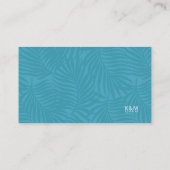 水彩トロピカルウィッシングウェルV2ティール(緑がかった色)ID577 エンクロージャーカード (裏面)