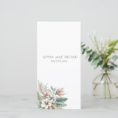 水彩トロピカルエレガンス – 結婚式 プログラム- (スタンド正面)