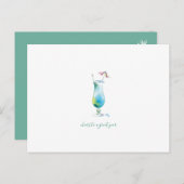 水彩トロピカルカクテル シーズンポストカード (正面/裏面)