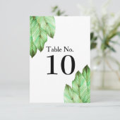 水彩トロピカルグリーンウェディング 招待状 (スタンド正面)