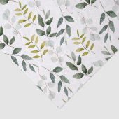 水彩トロピカルグリーン離れ自然パターン 薄葉紙 (詳細)