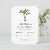 水彩トロピカルツリーリハーサルディナー 案内状 (スタンド正面)