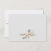 水彩トロピカルハイビスカスサファリヒョウ サンキューカード (裏面)