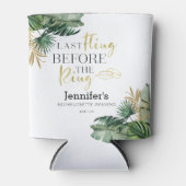 水彩トロピカルハラスメントウィークエンド 缶クーラー (正面)