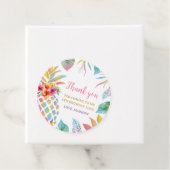 水彩トロピカルパイナップル ありがとう フェイバータグ (インサイチュ)