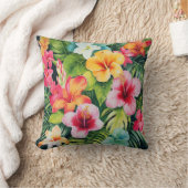 水彩トロピカルパラダイス クッション (ブランケット)