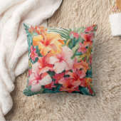 水彩トロピカルパラダイス クッション (ブランケット)