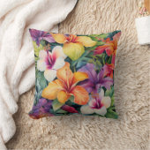 水彩トロピカルパラダイス クッション (ブランケット)