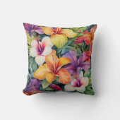 水彩トロピカルパラダイス クッション (正面)