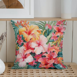 水彩トロピカルパラダイス クッション