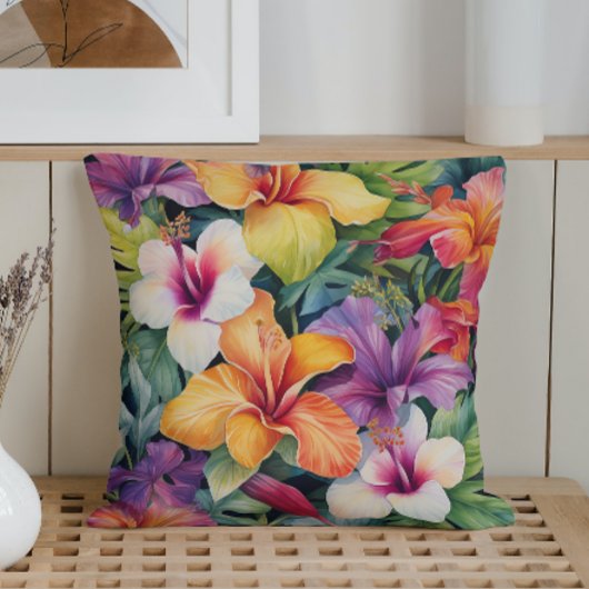 水彩トロピカルパラダイス クッション