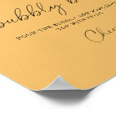 水彩トロピカルパームスバブリーバー ポスター (角)