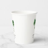 水彩トロピカルパームツリー  女子会   紙コップ (右)