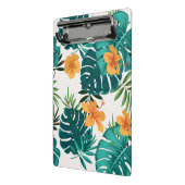 水彩トロピカルパーム，ハワイアンヒビスクス ミニクリップボード (アングル2)