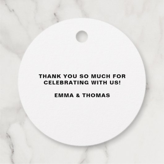 水彩トロピカルフラワーズリースベビーシャワー フェイバータグ (裏面)