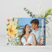 水彩トロピカルフラワーズ メレカリキマカ シーズンカード (スタンド正面)