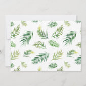 水彩トロピカルフラワーリース カード サイン (裏面)